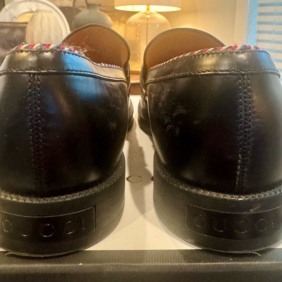 NiB Gucci Loafers with tassels and B/R/B detail in Black - Picture 6 of 13